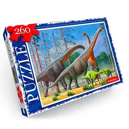 Пазл Danko Toys Динозаври 260 ел. Синій (IP-177-P-242)