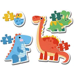 Пазл 4 в 1 Clementoni My First Puzzles Dinosaurs (20834) - мініатюра 2