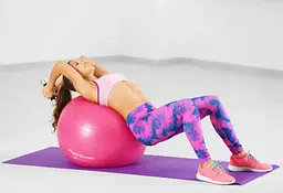 М'яч для фітнесу (фітбол) Power System PS-4011 Ø55 cm PRO Gymball Pink (4011PI-0) - мініатюра 5