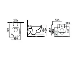 Унітаз підвісний Idevit Alfa IdeRimless з кришкою Soft Close SETK3104-2616-001-1-6000, Білий - мініатюра 2