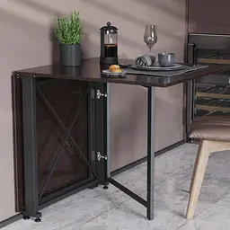 Стіл-книга трансформер Оріон 2 Ferrum-decor 750x1520x730 Чорний метал ДСП Венге Магія 16 мм (FRD-105428)