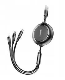 Кабель Baseus Golden Loop Three-in-One M+L+T 3.5A 1.2m (CAMLT-JH01) - мініатюра 2