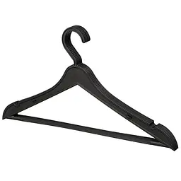 Вішалка плечики для одягу Violet House 2000 пластикова Black 5 шт. (2000 PLASTIC HANGER Black)