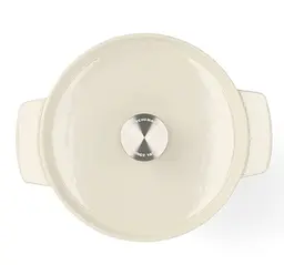 Каструля з кришкою KitchenAid СС006056-001 22 см 3.3 л кремова - мініатюра 6