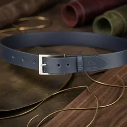 Ремінь чоловічий Grande Pelle 11058 синій 120 см - мініатюра 4