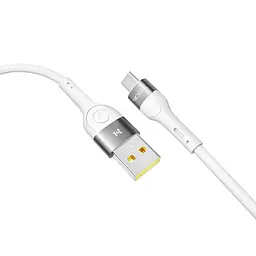 Кабель для подзарядки USB Ridea RC-XS51 X-Silicone USB-MicroUSB 60W 20V/3A 1.2 м Белый - миниатюра 4