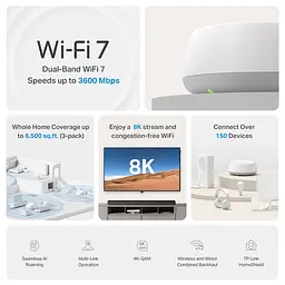 Маршрутизатор - бездротовий роутер TP-Link Deco BE22 Mesh System BE3600 (1-pack) - мініатюра 6
