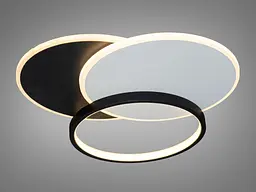 Люстра стельова LED Diasha Z212-2BLACK Z212, 65W, 3575 лм, чорний-білий, для кухні, регулювання кольору