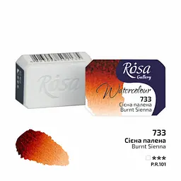 Фарба акварельна Сієна палена (733) 2.5 мл Rosa Gallery [CD]