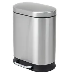 Відро для сміття з плавним закриттям овальне Mixxus Premium Strong-TC0120 SS Color 20л нержавіюча сталь MI7081, Нержавіюча сталь - мініатюра 9