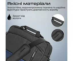 Сумка для ноутбука Promate Satchel-MB 15.6" Blue (satchel-mb.blue) - мініатюра 5