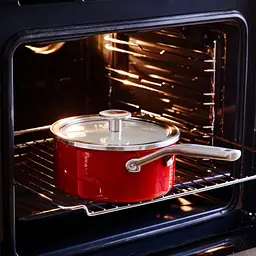 Ківш KitchenAid Steel Core з кришкою 16 см 1.3 л червоний (CC003287-001) - мініатюра 5