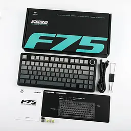 Ігрова механічна клавіатура AULA F75 / Три режими підключення / Leobog Axis Reaper Switch / Black - мініатюра 9