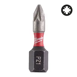 Біта SHOCKWAVE MILWAUKEE, PZ1, 25мм, (25 шт), пластикова коробка - мініатюра 3