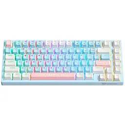 Клавіатура Onikuma геймерська G-32 RGB підсвітка та 3 режима підключення ігрова Bluetooth для ПК Блакитний