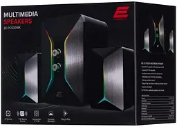 Акустична система 2E 2.1 PCS301 RGB USB Black (2E-PCS301BK) - мініатюра 4