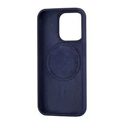Чохол Silicone Case Full Cover with MagSafe iPhone 15 Pro Blue - мініатюра 2