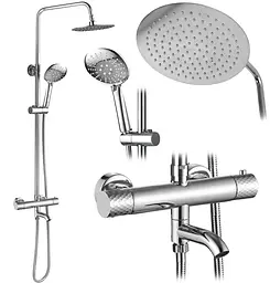 Душова система з термостатом і виливом Rea Lungo Diamond chrome REA-P5961