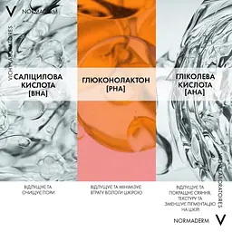 Очищувальний гель-сироватка Vichy Normaderm з ефектом пілінгу для проблемної шкіри обличчя та тіла 125 мл - мініатюра 8