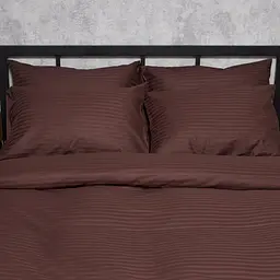 Набір наволочок Moon&Star Satin Stripe Warm Espresso 60х60 см 2 шт
