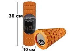 Масажний ролер EasyFit Grid Roller Mini 30 см помаранчевий - мініатюра 2