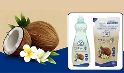 Японський засіб для миття посуду, овочів і фруктів Kaneyo Palm Drops (поповнення) 430 мл - мініатюра 2