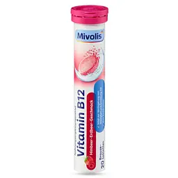 Шипучі пігулки-вітаміни Mivolis Vitamin B12 Brausetabletten, 20 шт, 82 г