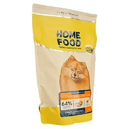 Сухий корм для собак дрібних порід Home Food Adult Mini здорова шкіра й блиск шерсті з індичкою та лососем 1.6 кг - мініатюра 2