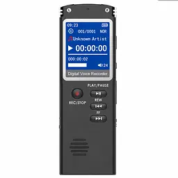 Цифровий портативний диктофон Digital Voice Recorder з MP3 та стереозаписом, 16 ГБ пам’яті