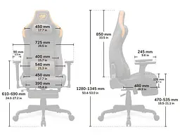 Комп'ютерне крісло для геймера Cougar Armor EVO S Black/Orange - мініатюра 7