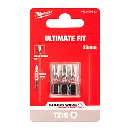 Біта SHOCKWAVE MILWAUKEE, TX15, 25мм, (3шт) - мініатюра 2