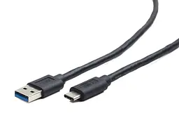 Кабель USB3.1 AM-Type-C M, 1.5 м, Kingda, 5Gbps, чорний
