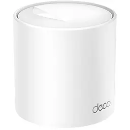 Бездротова система Wi-Fi TP-Link Deco X10, White (1-pack), 2.4GHz/5GHz, Wi-Fi 6 (802.11ax), до 1500 Mb/s, LANx2, 2 внутрішніх антен (Deco X10(1-pack))