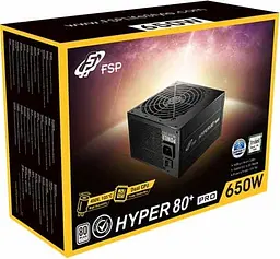 Блок живлення FSP HYPER 80+ PRO 650W (H3-650) - мініатюра 3
