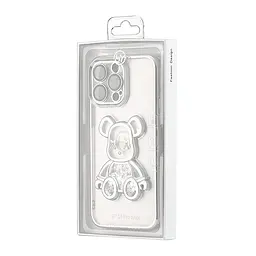 Чохол Shining Bear Case Protected Camera iPhone 14 Pro Max Silver - мініатюра 2