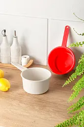 Ківш пластиковий 1 літр із ручкою Червоний 85292 - мініатюра 5
