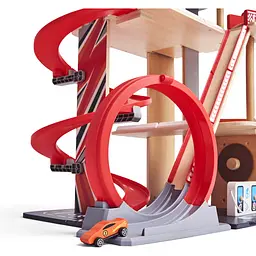 Автотрек Hape з гаражем і машинками (E3019) - мініатюра 3