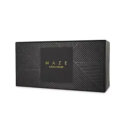 Пара браслетів Bijoux Indiscrets MAZE Hand Bracelet Harness Black на зап'ястя та палець з екошкіри (чорний) - мініатюра 8