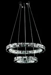 Підвісна світлодіодна люстра Splendid Ray L50604J/500+300/2 LED, 2 кільця, пульт, димер, 80 W - мініатюра 3