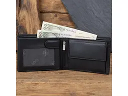 Чоловіче портмоне натуральна шкіра Cortina 5053 nero Чорне 12х9, 5х2, 5 см TONY PEROTTI acs0032383 - мініатюра 2