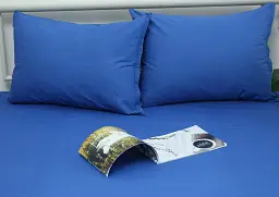 Простирадло на резинці з наволочками Tag Tekstil 160х200х20 Princess Blue - мініатюра 2