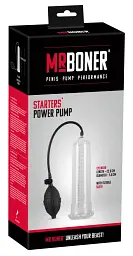 Помпа для пеніса Mister Boner Starters Power Pump, 22 см (прозорий) - мініатюра 2