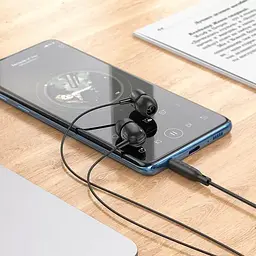Навушники Borofone BM77 Ascending universal headset with microphone чорні - мініатюра 2
