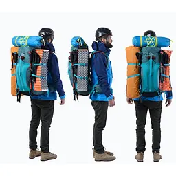 Рюкзак туристичний Naturehike NH16Y020-Q, 55 л, чорний - мініатюра 4