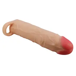 Насадка на пеніс Pretty Love Gerd Flesh 3'' 19.5 см тілесний - мініатюра 4