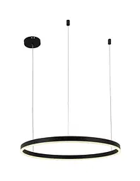 Люстра led світильник кільця підвісна Levistella 918LP450-1 BK 600MM