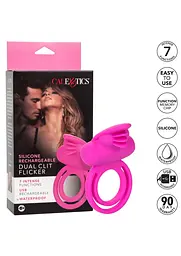 Віброкільце CalExotics Dual Clit Flicker Enhancer 6х3.7 см рожевий - мініатюра 10