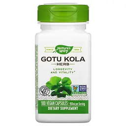 Готу Кола (Центела азіатська) Gotu Kola Herb - 100 вег. капсул