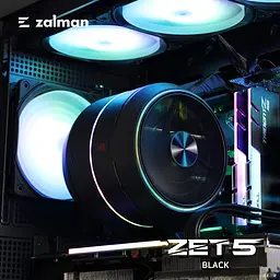 Zalman Процесорний кулер Zalman ZET5, ARGB LGA 1851, 1700, 1200, 115x, AM5, AM4, 4pin PWM, 3pin+5VARGB, TDP200W, чорний - мініатюра 10