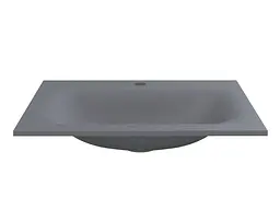 Умивальник Miraggio Jessel 600 mirastone gray 0001463, Сірий - мініатюра 2